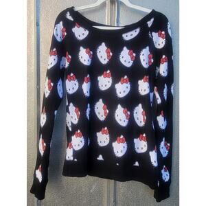 Hello Kitty Long Sleeve Pullover Sweatshirt Size L